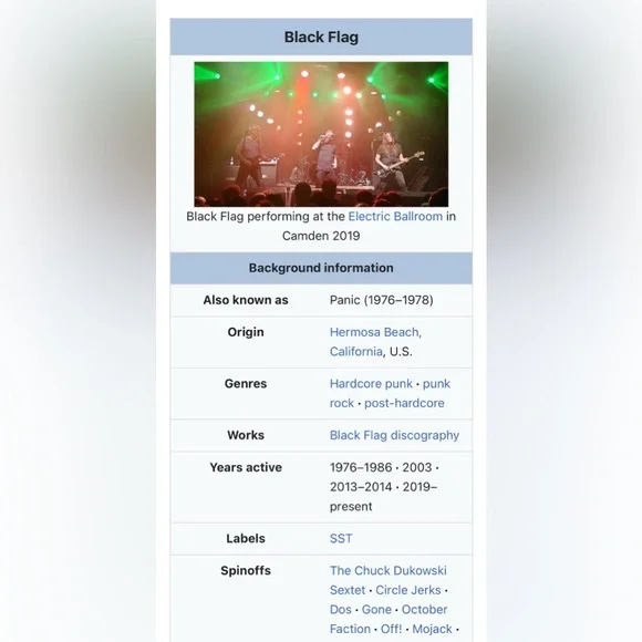 New Black Flag Punk Band Tshirt Unisex Size Large . - Picture 13 of 17